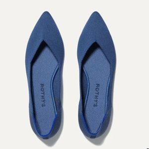 Rothy’s The Point Deep Ocean Navy Blue Flats